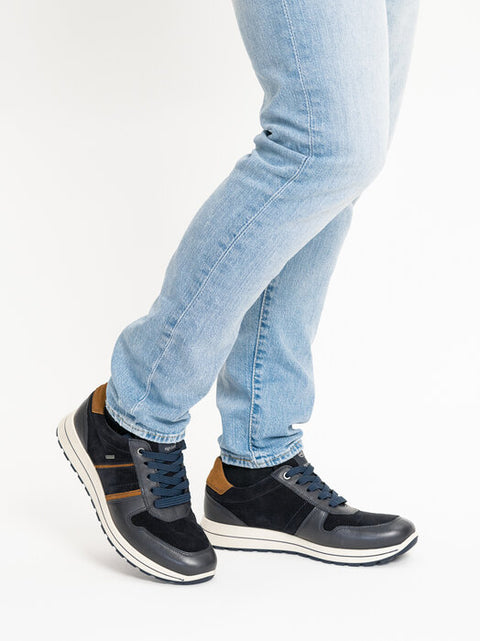 Ara Sneaker Matteo 2.0 blau/nuss