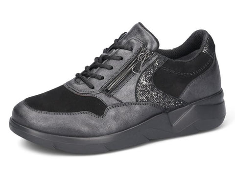 Waldläufer Sneaker K-Funky schwarz/silber