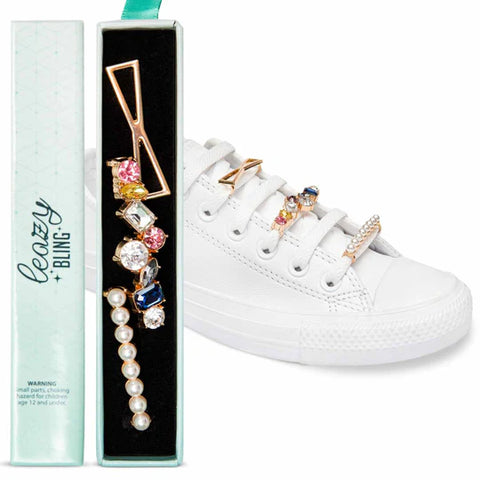 Allpedes leazy bling Schuhschmuck crystal gold