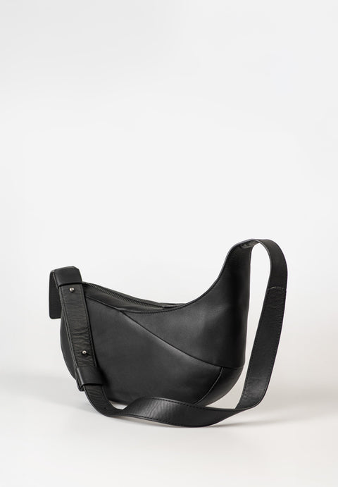 aunts & uncles Halfmoon Bag Orchid jet black
