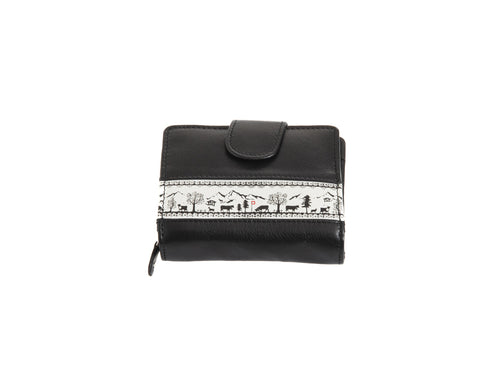 Nika Trade Portemonnaie Swizz schwarz