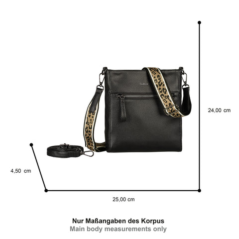 Gabor Silena Cross bag S leo black