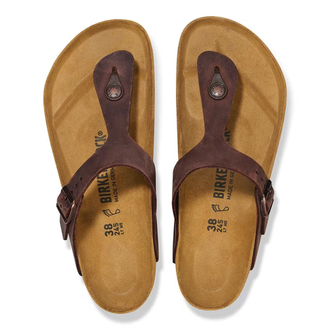 Birkenstock Gizeh Nubuk geölt (Weite: breit) habana