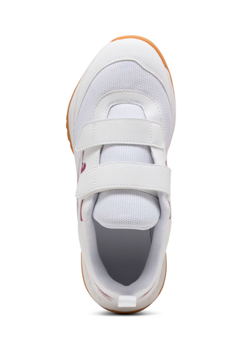 Puma Varion II V JR Hallenturnschuh Klett white/berry