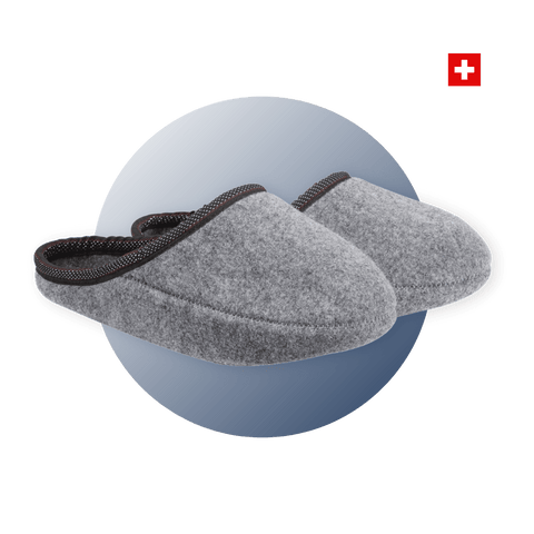 Bisluft Überzieh-Schuh grau