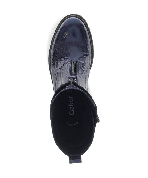 Gabor Biker Boot dark-blue Lack