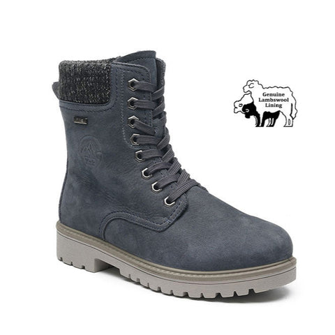Grünwald Lammfell Schnürboot jeans