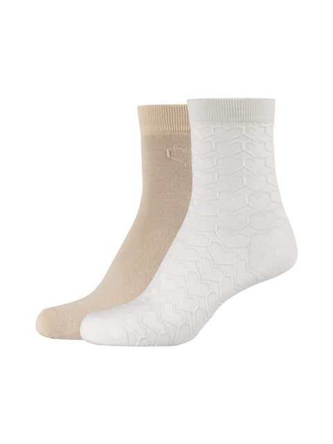Camano Sneakersocken hearts/offwhite