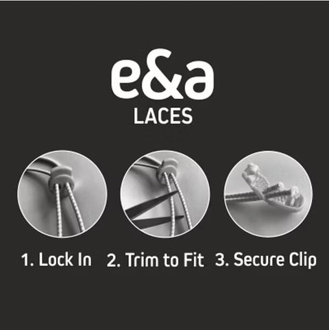 Allpedes e&a elastic Laces black 130 cm