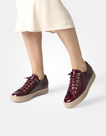 Paul Green Super Soft Sneaker wine