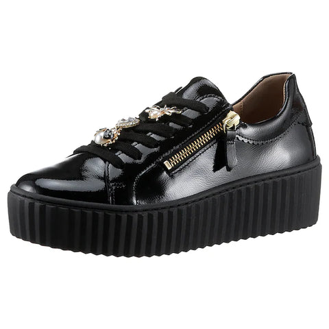 Gabor Sneaker schwarz Lack