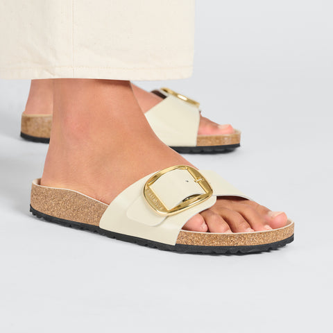 Birkenstock Madrid Big Buckle ecru