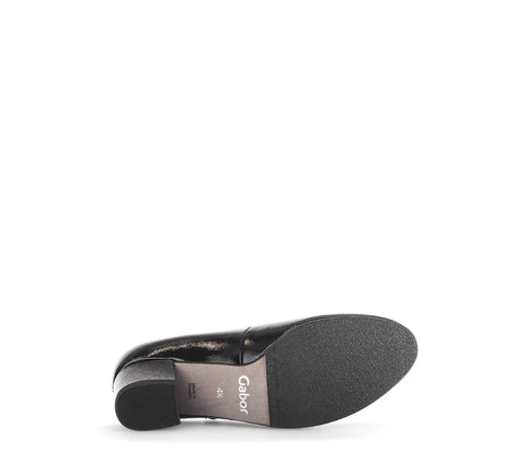 Gabor Riemchenpumps Lackleder schwarz