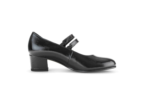 Gabor Riemchenpumps Lackleder schwarz