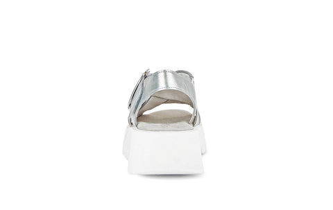 Gabor Plateau Sandale silber