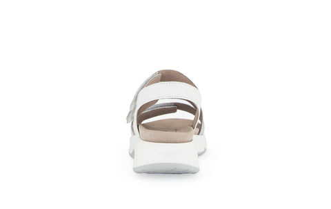 Gabor Rollingsoft Sandale silber/weiss