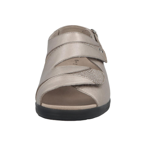 Solidus Sandale Lia champagne/taupe Weite H