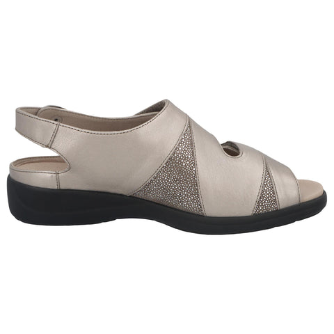 Solidus Sandale Lia champagne/taupe Weite H