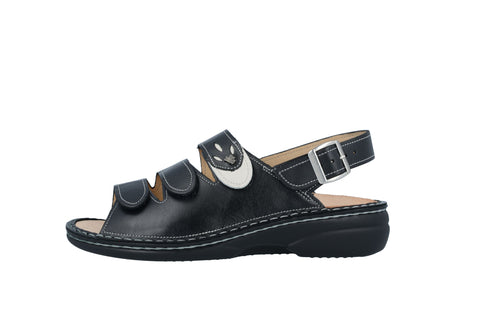 Finn Comfort Saloniki schwarz/jasmin