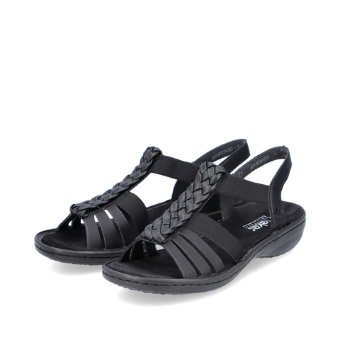 Rieker Riemchensandale schwarz