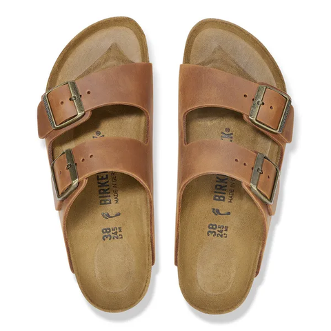 Birkenstock Arizona oiled leather cognac