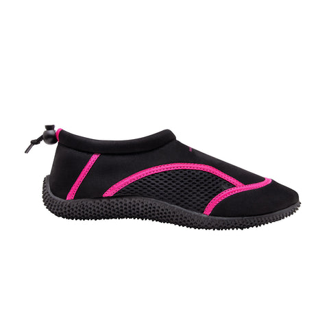 Aqua-Badeschuhe schwarz/pink