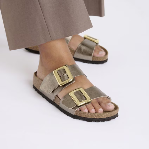 Birkenstock Sydney cushion buckle BF graceful taupe