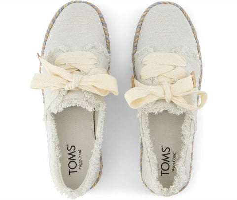 Toms Carolina Lace-Up white onyx