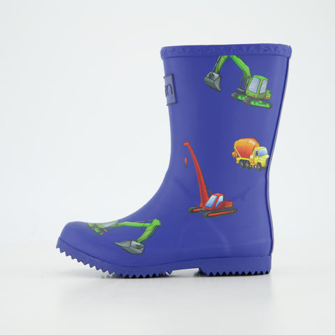 Rajn Gummistiefel Construction Trucks blau