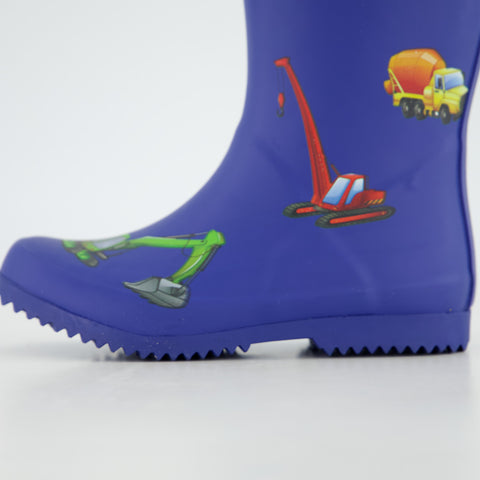 Rajn Gummistiefel Construction Trucks blau