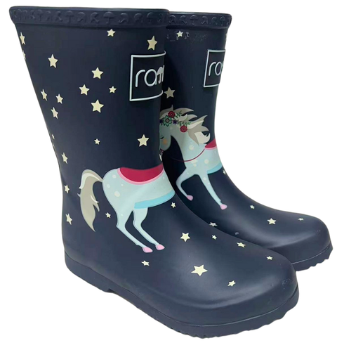 Rajn Gummistiefel Glowing Unicorn dunkelblau