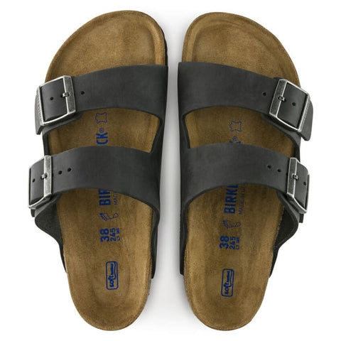 Birkenstock - Hausschuhe - Birkenstock Arizona Weichbettung black