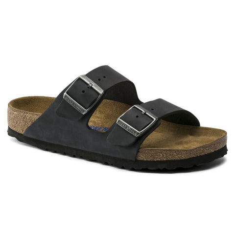 Birkenstock - Hausschuhe - Birkenstock Arizona Weichbettung black