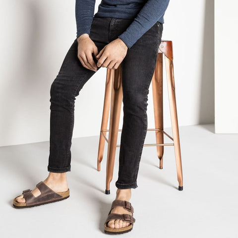Birkenstock - Hausschuhe - Birkenstock Arizona Weichbettung habana