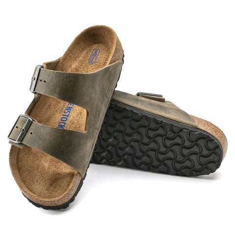 Birkenstock - Hausschuhe - Birkenstock Arizona Weichbettung faded khaki