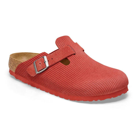 Birkenstock - Clogs - Birkenstock Boston Corduroy sienna red