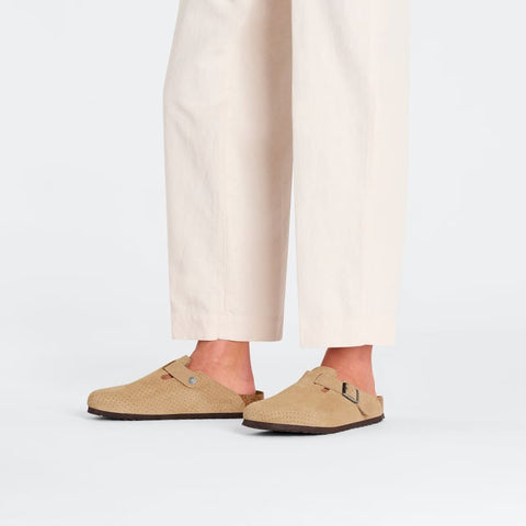 Birkenstock - Clogs - Birkenstock Boston Emboss Dots new beige