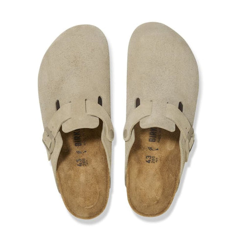 Birkenstock - Hausschuhe - Birkenstock Boston faded khaki