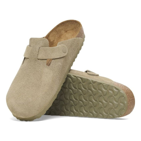 Birkenstock - Hausschuhe - Birkenstock Boston faded khaki
