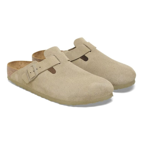 Birkenstock - Hausschuhe - Birkenstock Boston faded khaki