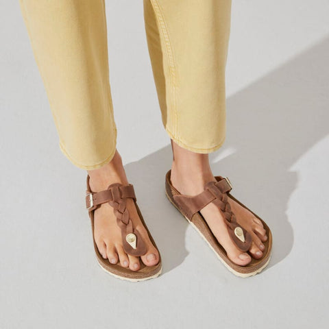 Birkenstock - Zehentrenner - Birkenstock Gizeh cognac