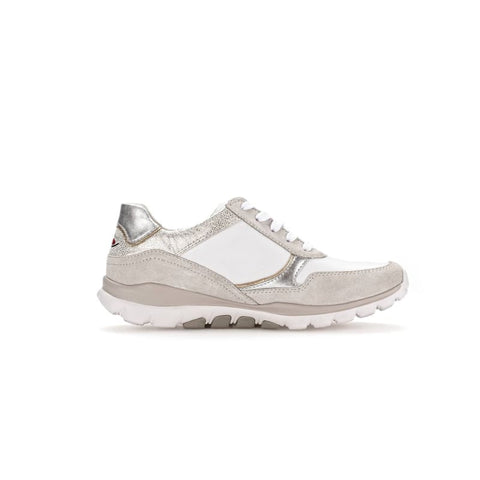 Gabor - Sneakers - Gabor Rollingsoft Sneaker weiss/silber