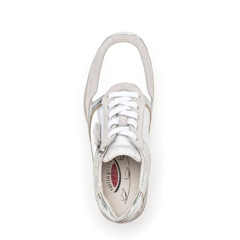 Gabor - Sneakers - Gabor Rollingsoft Sneaker weiss/silber