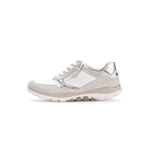 Gabor - Sneakers - Gabor Rollingsoft Sneaker weiss/silber