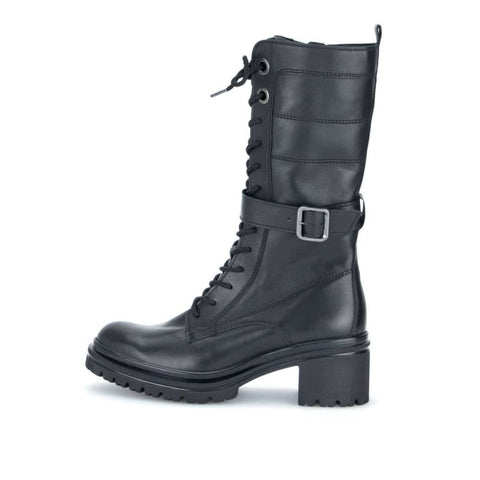 Gabor - Schnürstiefeletten - Gabor Schnürstiefelette schwarz (altsilber)