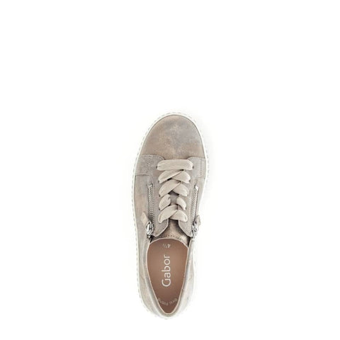 Gabor - Sneakers - Gabor Sneaker low metallic/muschel