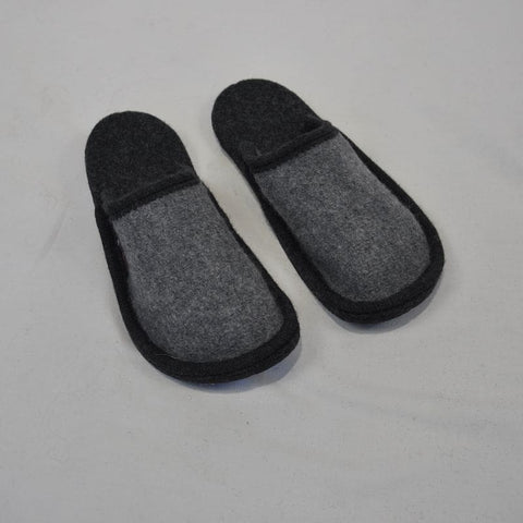 Magicfelt - Hausschuhe - Gästefinken HUBI graumele/schwarz