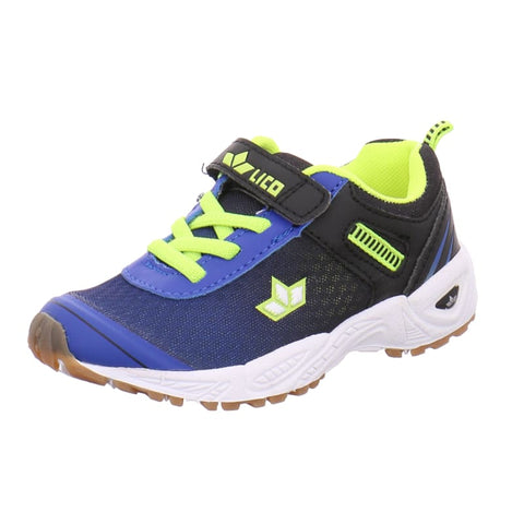 Lico - Turnschuhe - Lico Sneaker Barney VS blau/schwarz/lemon