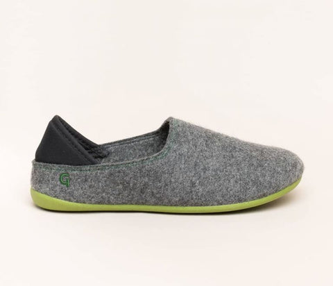 Magicfelt - Hausschuhe - Magicfelt Hausschuh Wool Slip-on grey/green