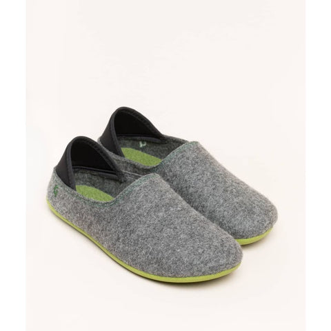 Magicfelt - Hausschuhe - Magicfelt Hausschuh Wool Slip-on grey/green